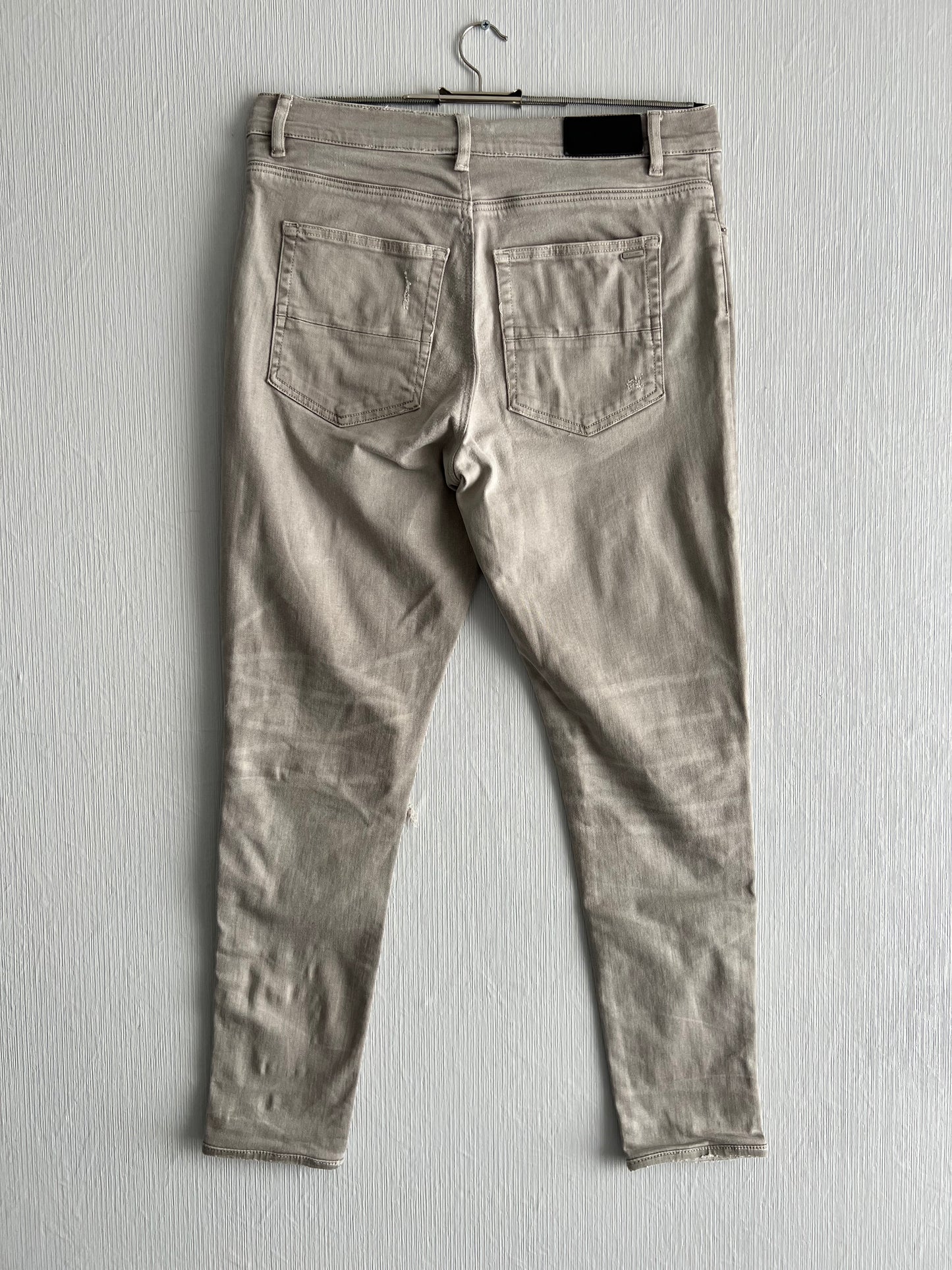 Amiri Mx-1 Grey Skinny Jeans