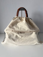 Chloe Vintage Paddington Bag in Brown Leather