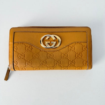 Gucci Sukey Interlocking GG Long Leather Wallet