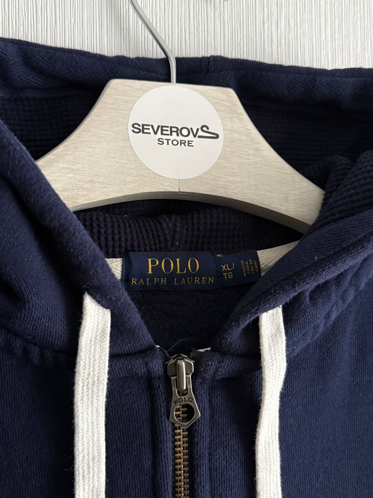 Polo Ralph Lauren Navy Cotton Zip Hoodie