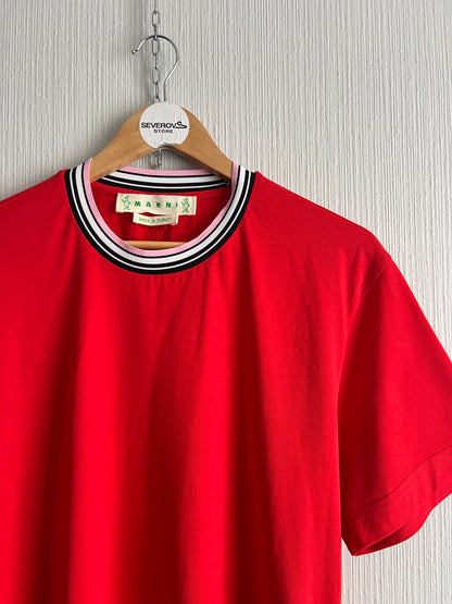 MARNI Bunny Cut & Sewn Red T-shirt
