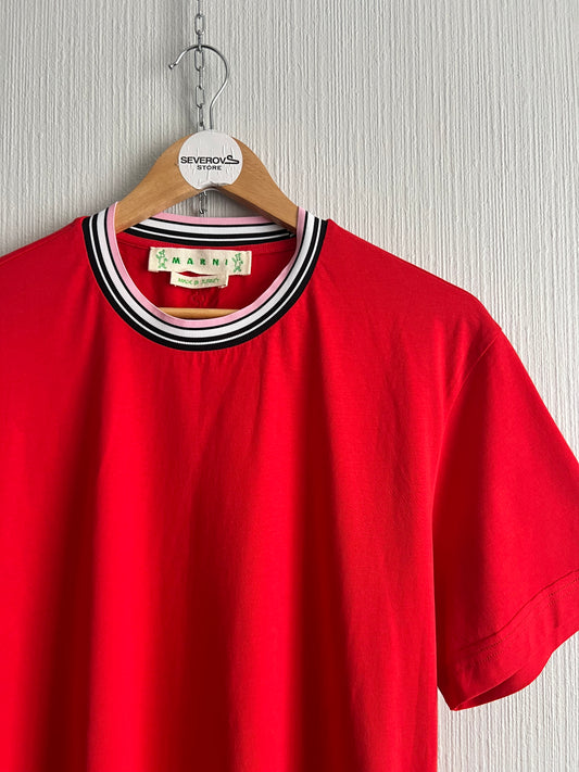 MARNI Bunny Cut & Sewn Red T-shirt