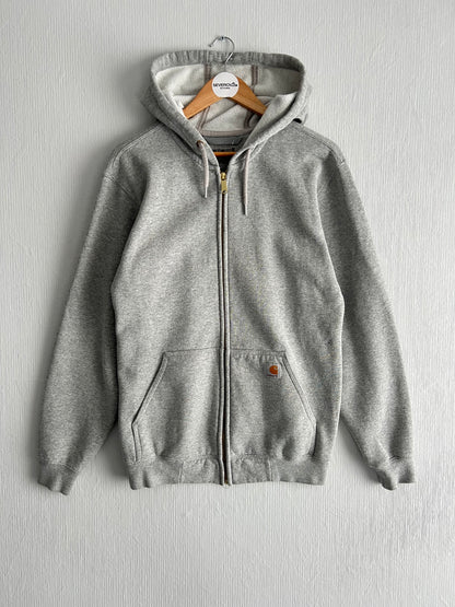 Carhartt Grey Cotton Baggy Zip Hoodie