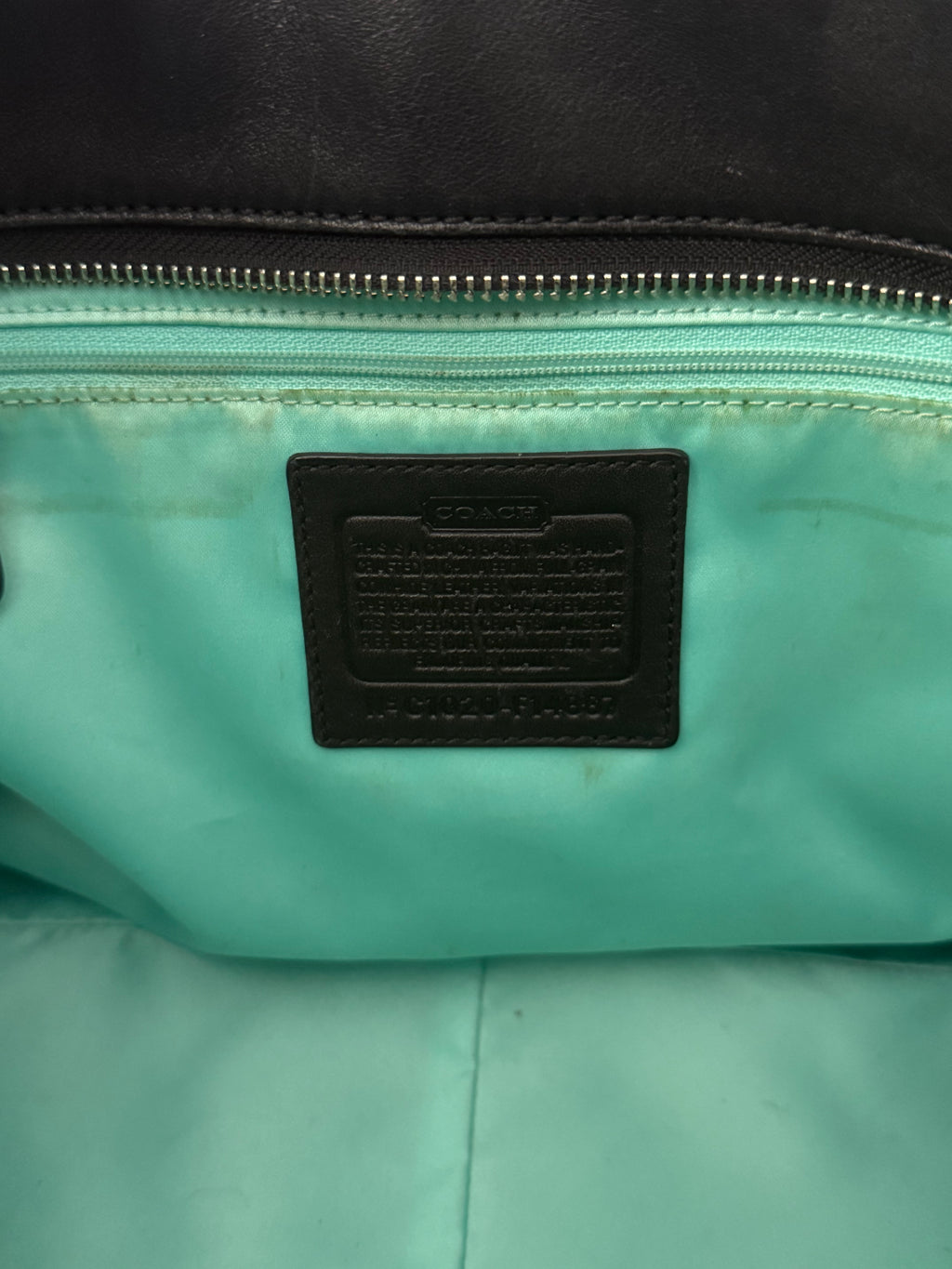 Coach Laura Black Leather Tote Bag