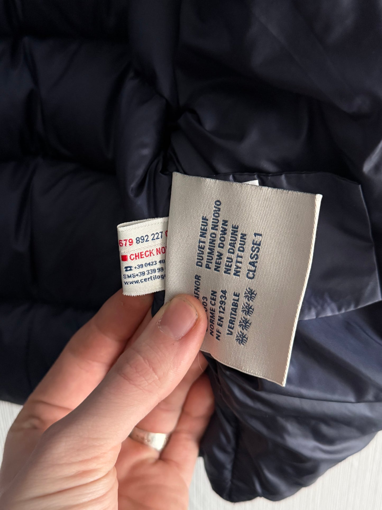 Moncler Arles Navy Down Sleeveless Jacket