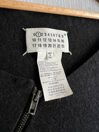 Maison Martin Margiela Line 1 Dark Grey Spiral Zipper Jumper – Fall 2012