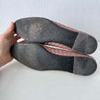 Bottega Veneta Pink Intrecciato Leather Loafers