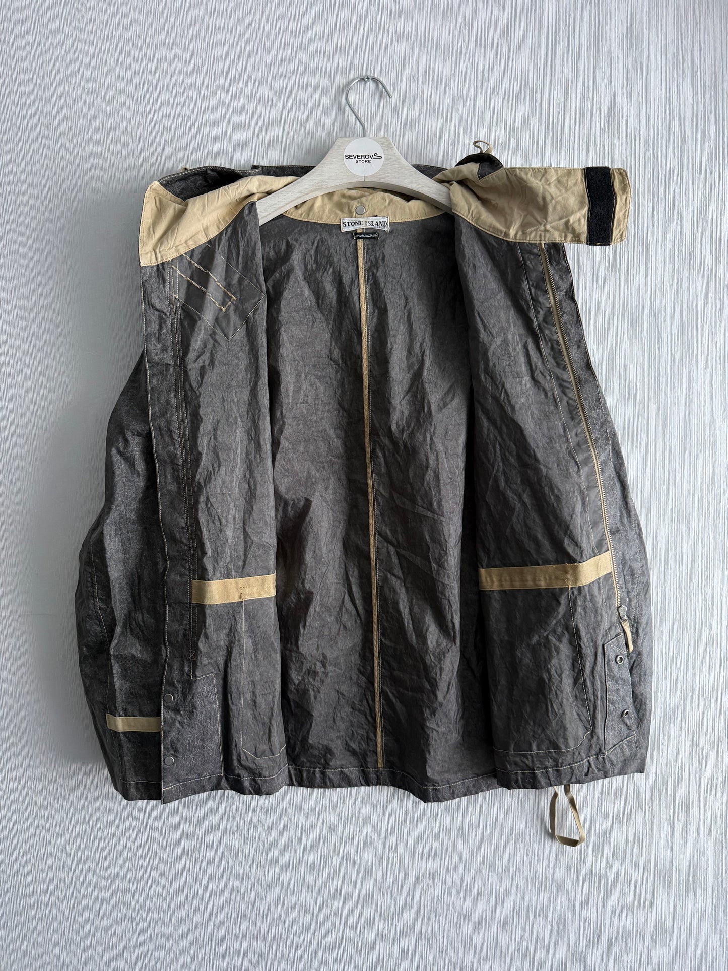 Stone Island SS02 Laminated Webbing “Paper” Jacket