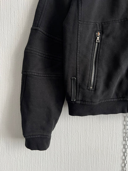 Prada Black Cotton Bomber Jacket