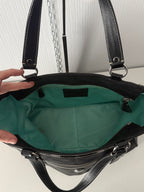 Coach Laura Black Leather Tote Bag