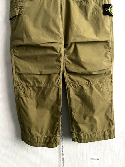 Stone Island Khaki 2010 Loose Cotton Cargo Trousers
