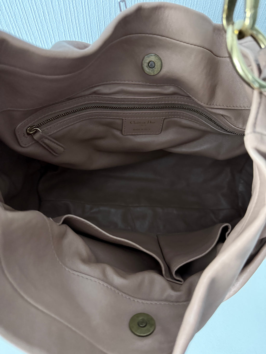 Christian Dior Libertine Large Lambskin Shoulder Hobo Bag