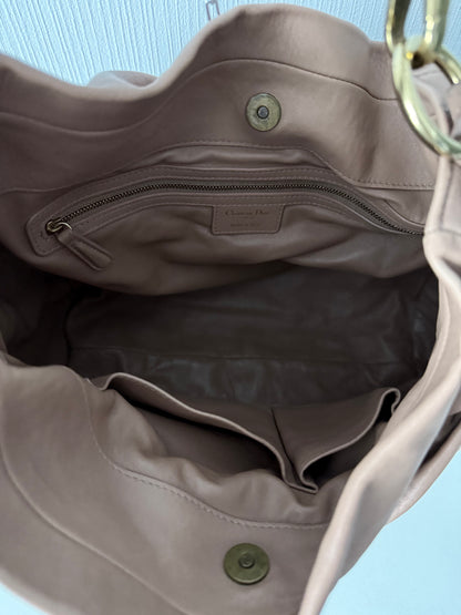 Christian Dior Libertine Large Lambskin Shoulder Hobo Bag