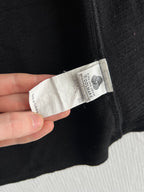 Moncler Logo Black Wool Zip Cardigan