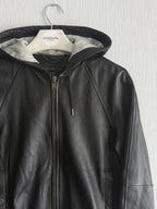 Marc by Marc Jacobs Leather Hoodie Jacket