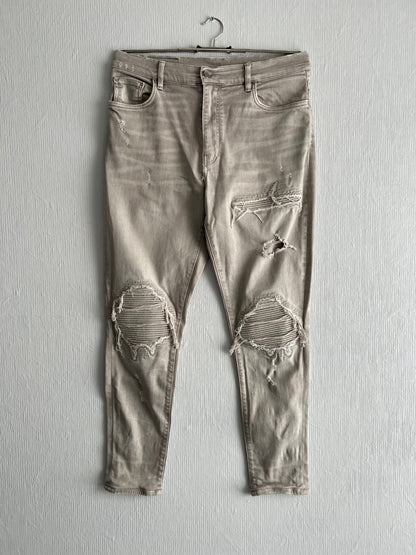 Amiri Mx-1 Grey Skinny Jeans