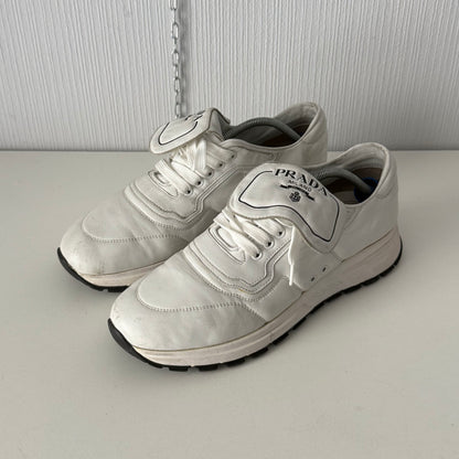 Prada Leather White Shoes