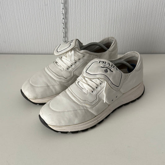 Prada Leather White Shoes
