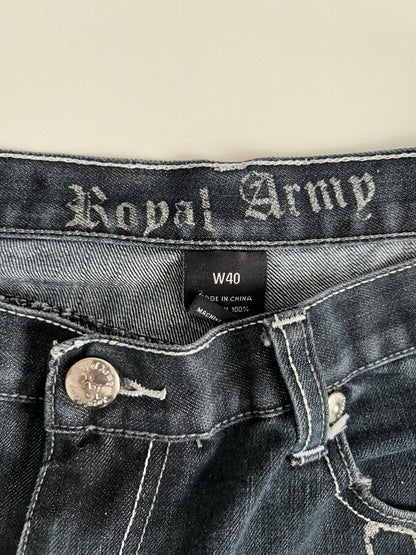 Royal Army Vintage Denim Baggy Shorts