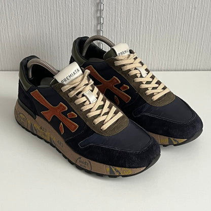 Premiata Mick Var.6419 Mens Navy Suede Shoes