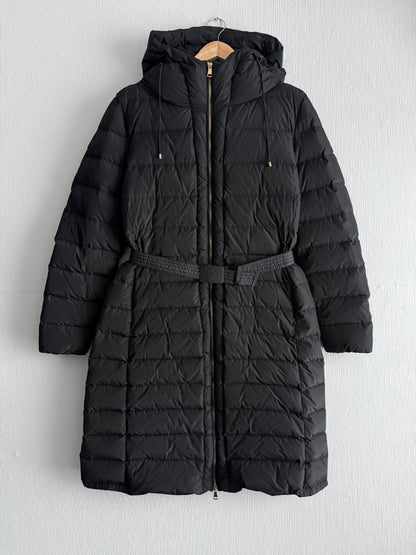 Moncler Imin Hooded Belted Long Down Coat