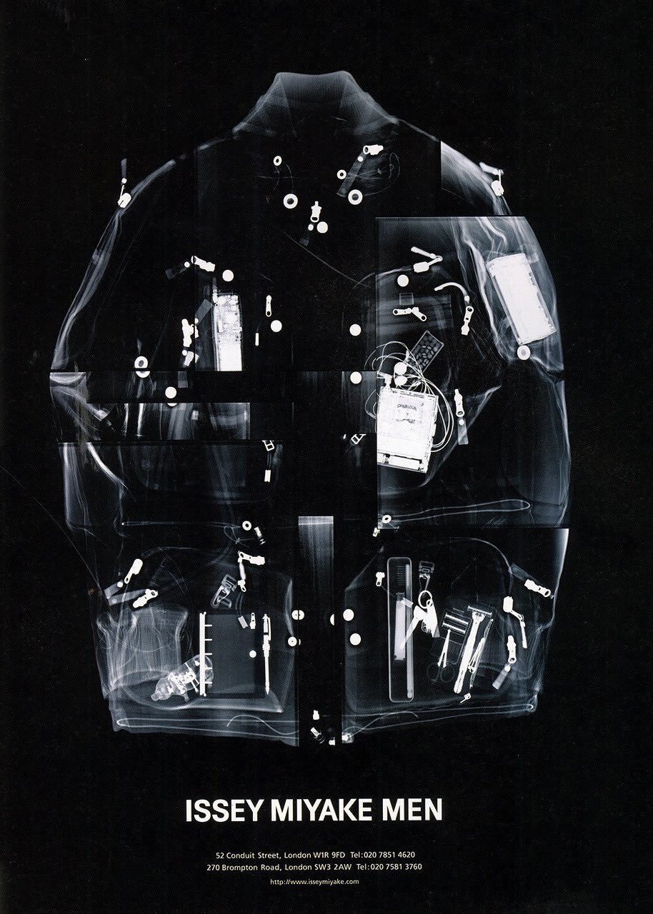 Issey Miyake AW2000 Issey Miyake Futuristic Ballistic Nylon X-ray Cargo Jacket — product photo