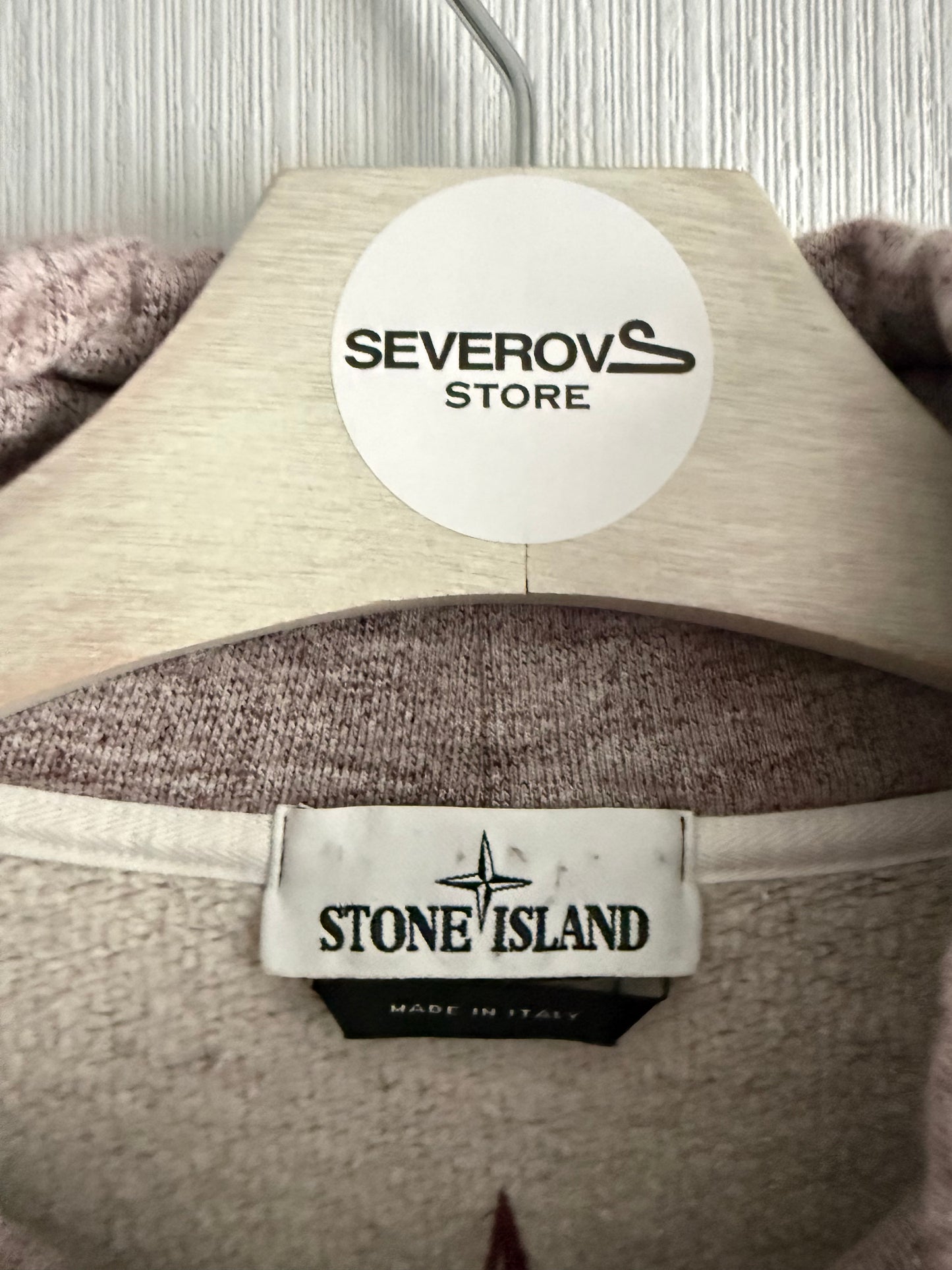 Stone Island Funnel Neck Drawstring Fleece Jumper