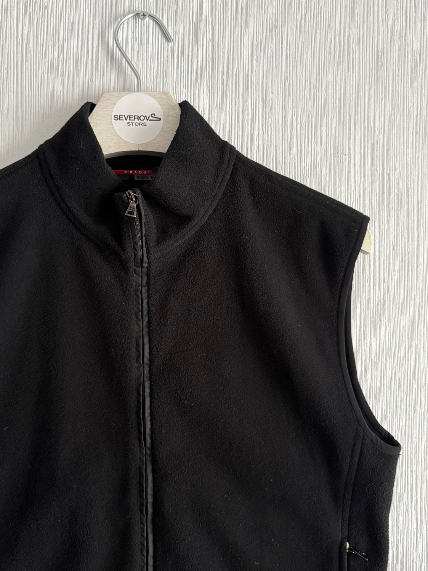 Vintage Prada Sport Fleece Black Ninja Vest