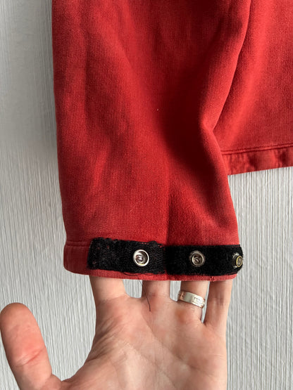 Stone Island AW05 Mens Red Zip Hoodie