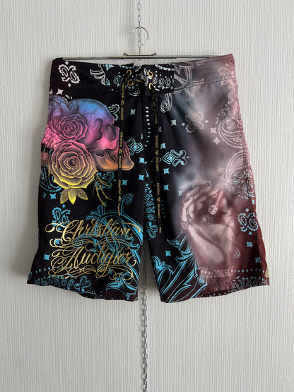 Christian Audigier Beach Shorts