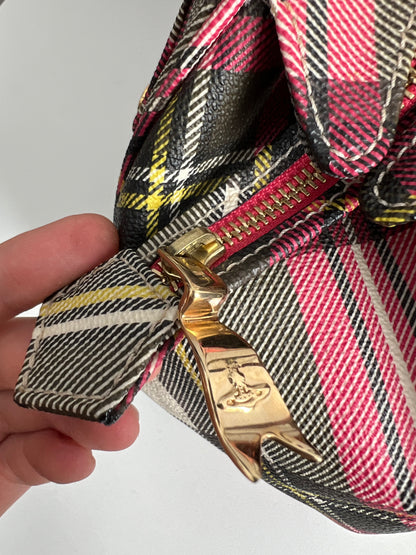 Vivienne Westwood Tartan Yasmine Derby Bowler Bag