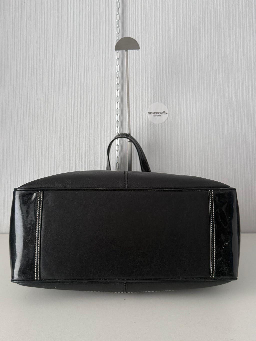 Coach Laura Black Leather Tote Bag