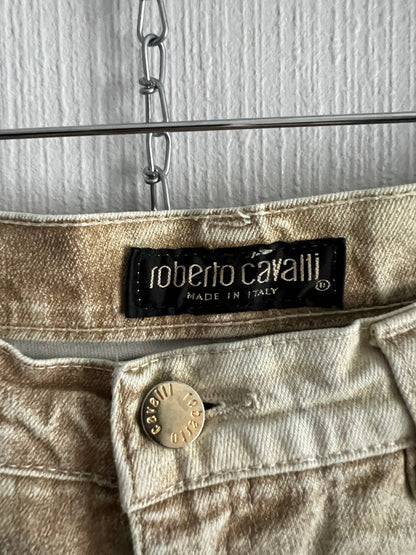 Roberto Cavalli AW1995 Medieval Art Renaissance Print Pants