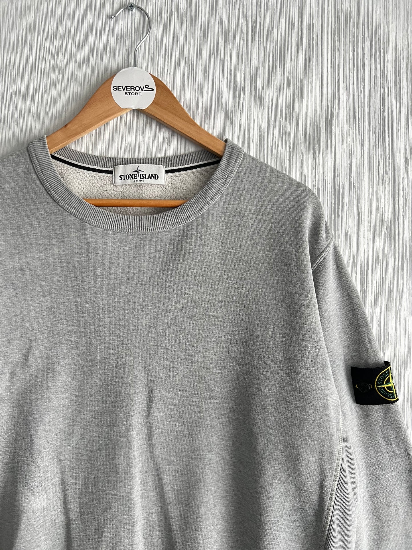 Stone Island AW12 Grey Crewneck Cotton Sweatshirt