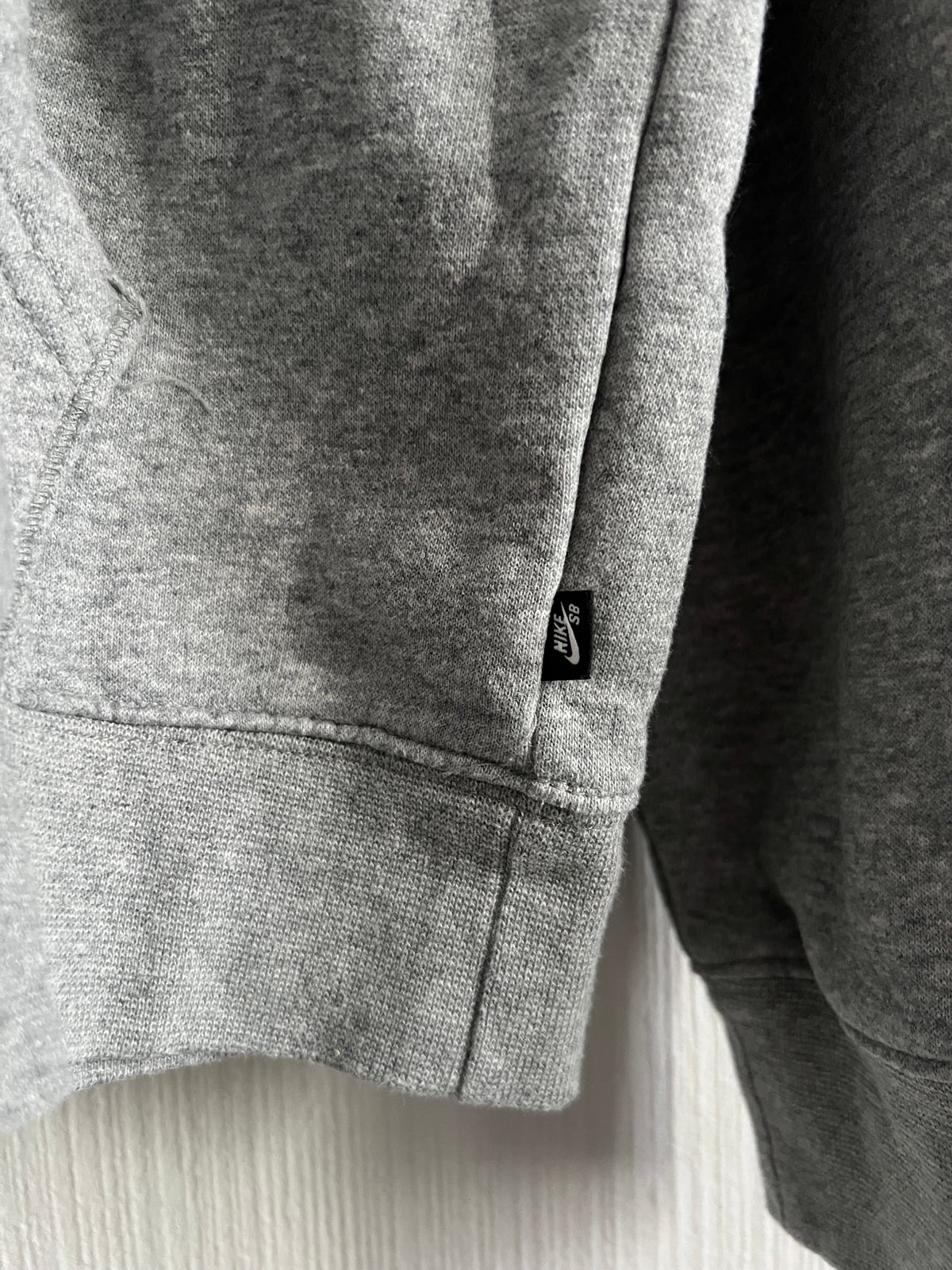 Nike SB Front Pattern Grey Cotton Hoodie