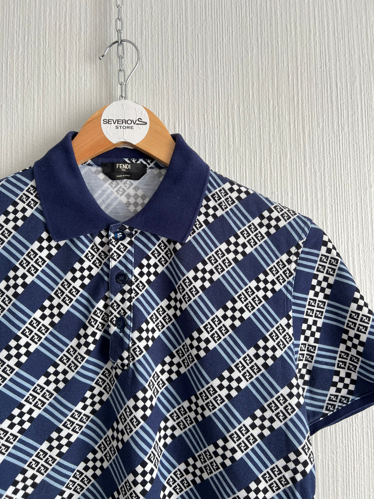 Fendi Mens Monogram Polo Shirt