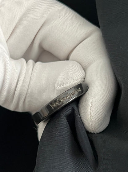 Yves Saint Laurent YSL Mens Navy Trench Coat