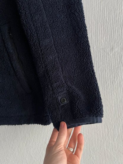 Stone Island Shadow Project AW17 Navy Teddy Fleece Zipped Blazer