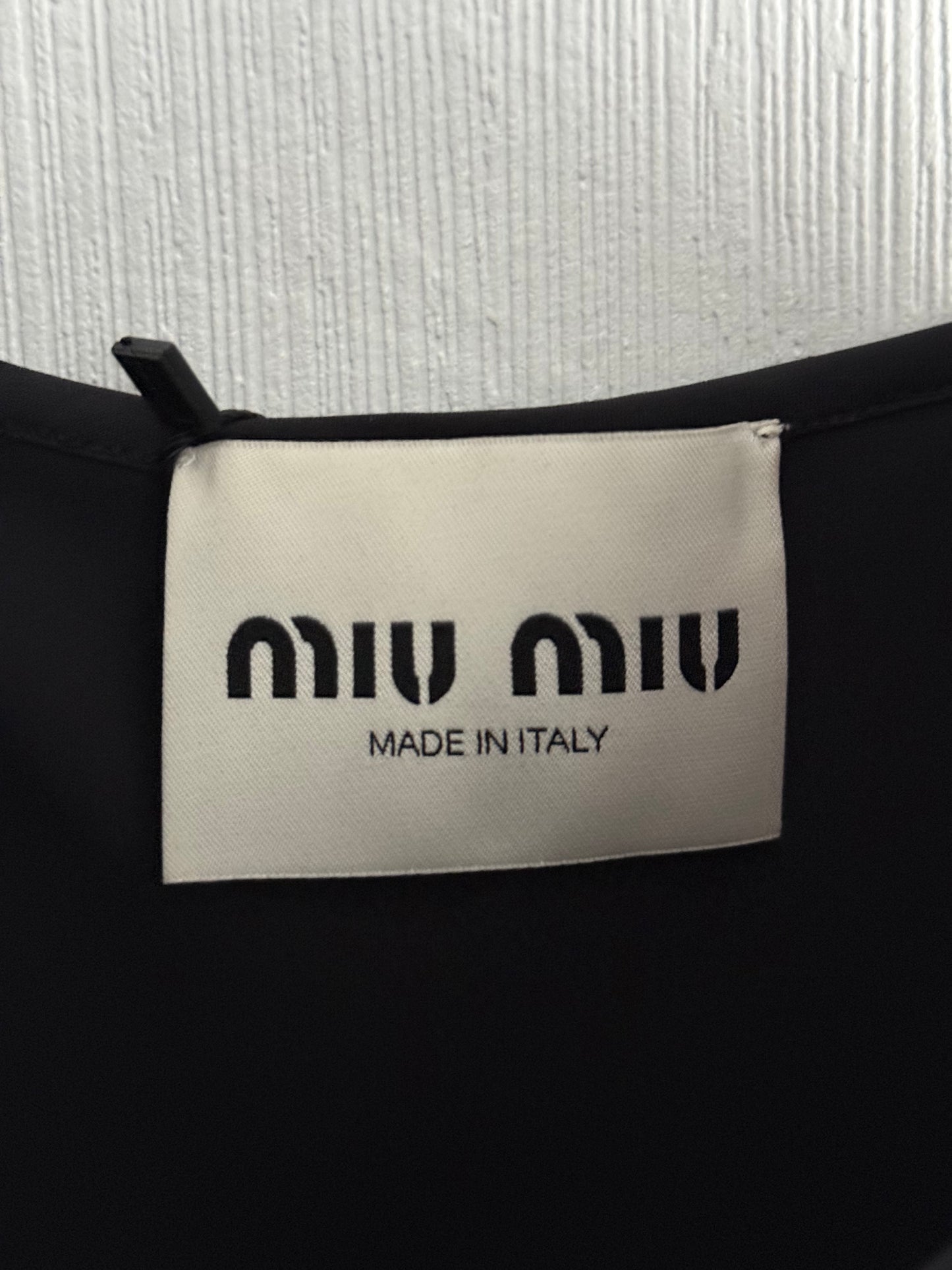 Miu Miu Logo-print Stretch Jersey Midi Dress