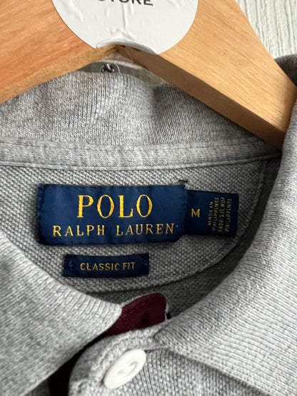Polo Ralph Lauren Kicker Bear Grey Cotton Polo T-shirt