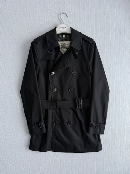 Burberry Britton Black Short Trench Coat