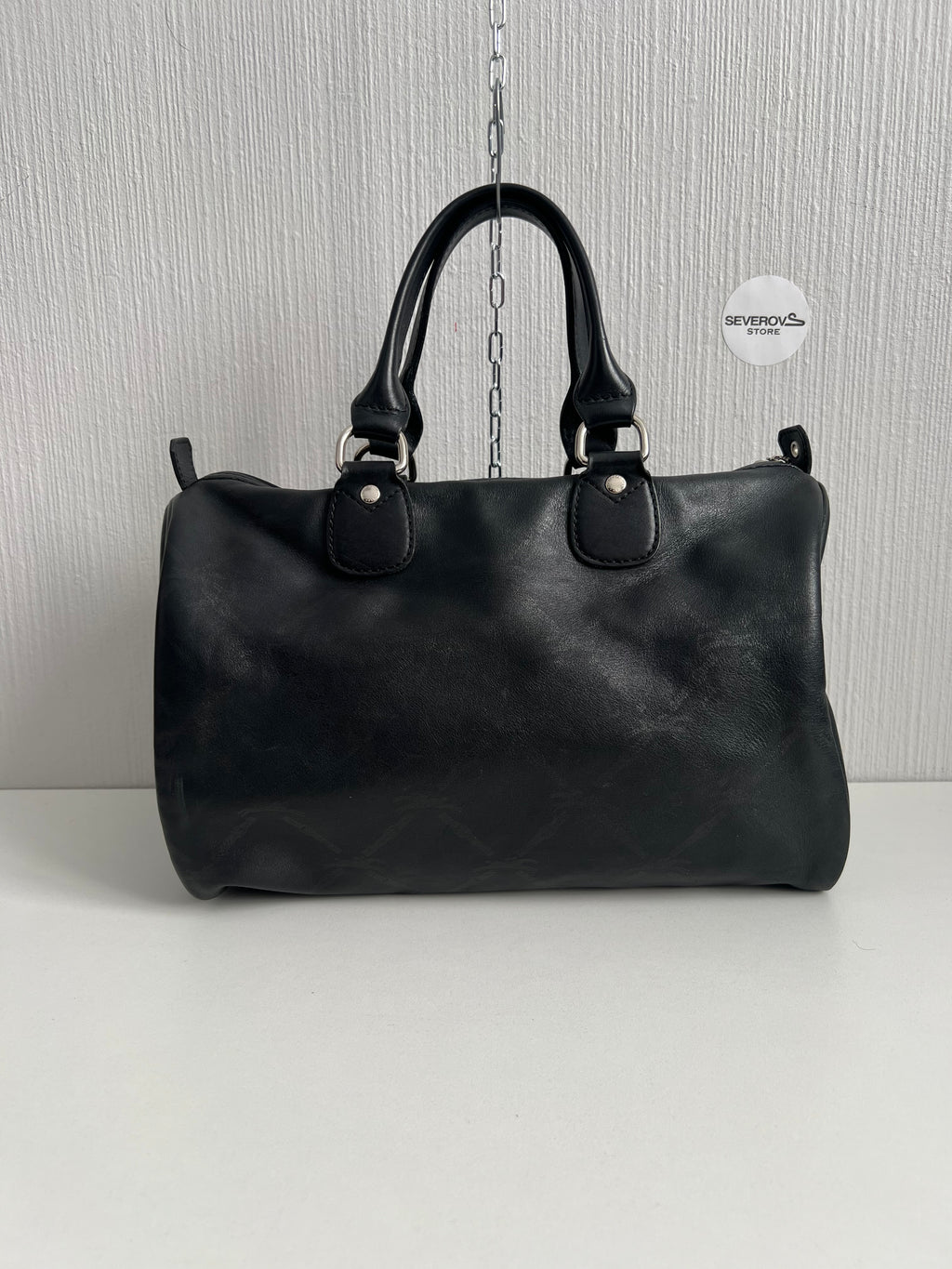 Longchamp Black Leather Bag