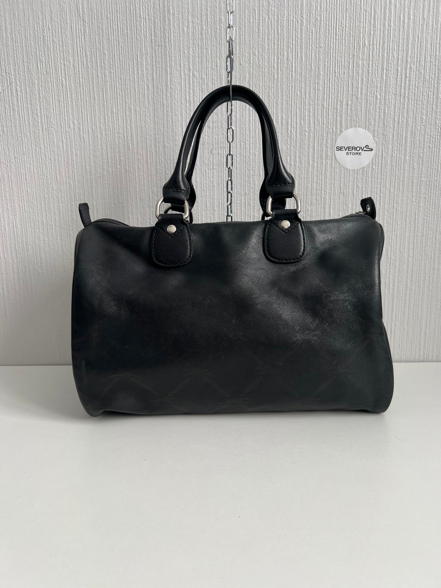 Longchamp Black Leather Bag