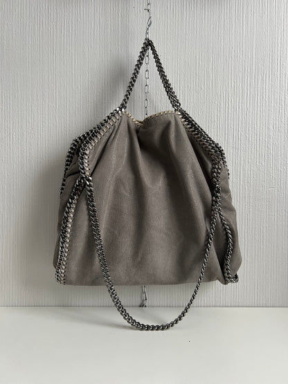 Stella McCartney Falabella Fold-Over Grey Tote Bag