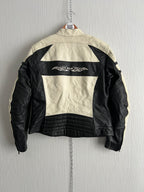 Rare Real Leather Racing Jacket Tribal Patterns