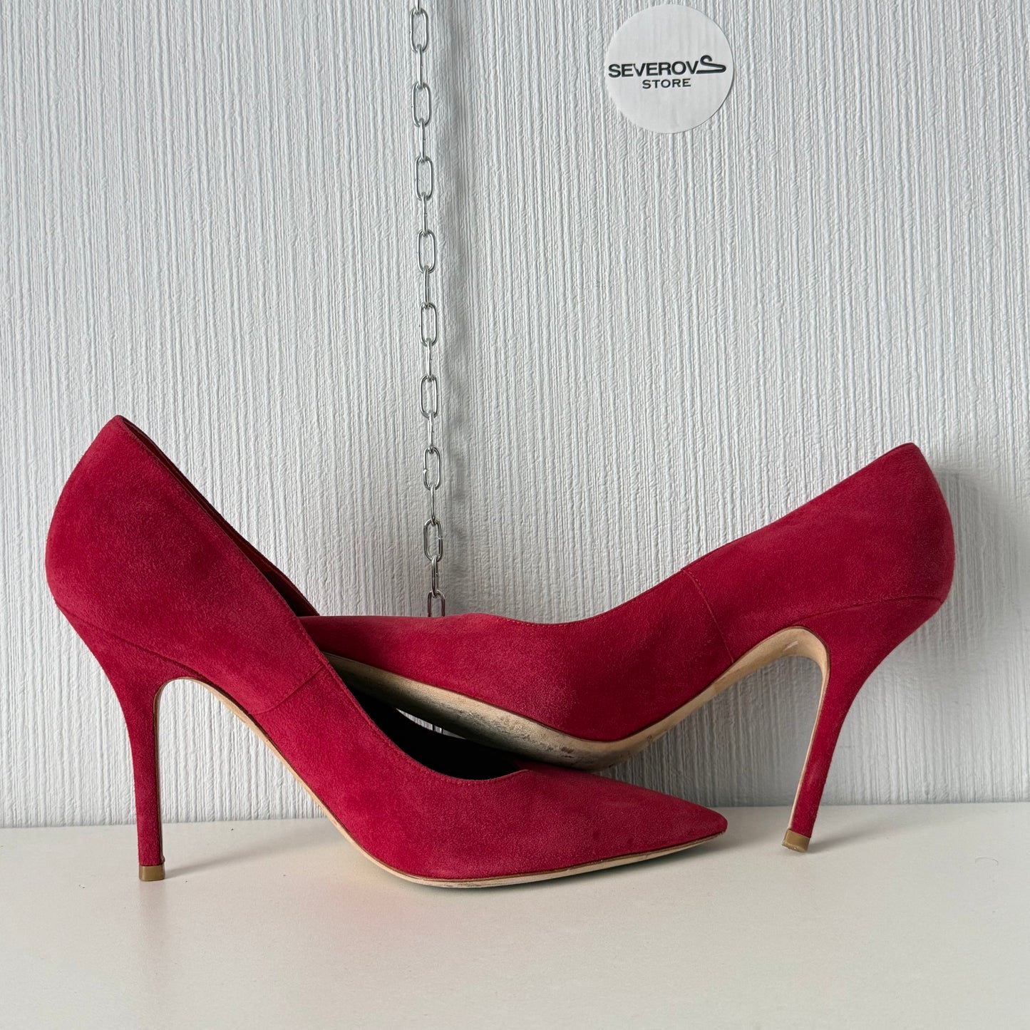 Christian Dior Red Suede Heels