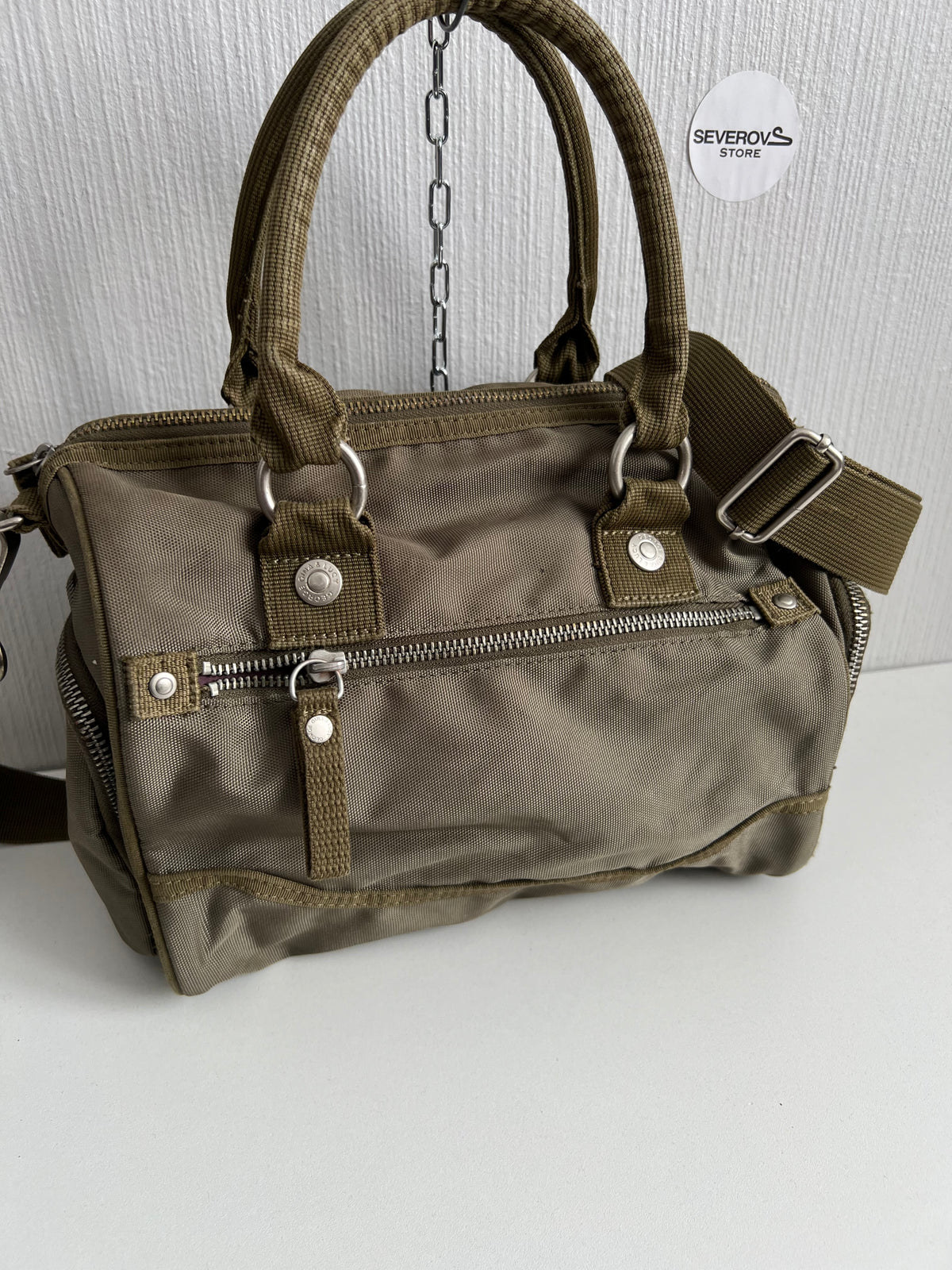 GGL George Gina and Lucy Goodbye Johnny Khaki Bag