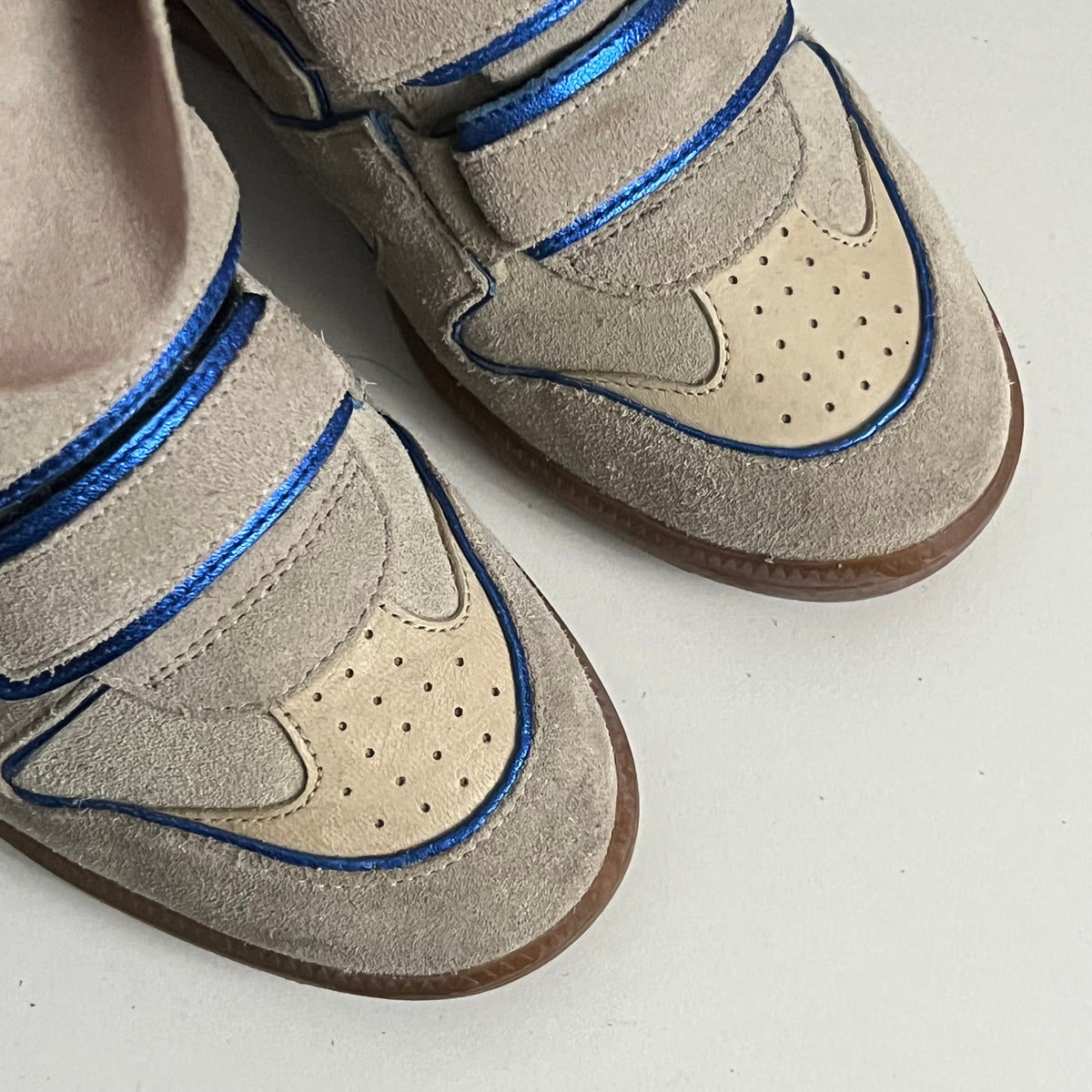 Isabel Marant Bekett Beige Suede Leather Sneakers Womens Shoes
