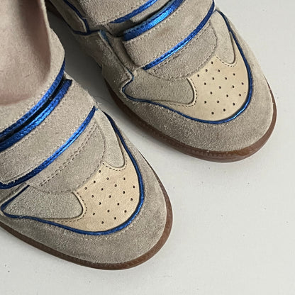 Isabel Marant Bekett Beige Suede Leather Sneakers Womens Shoes