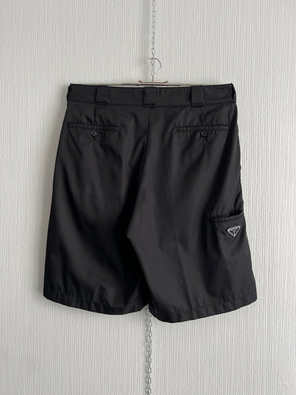 Prada Milano 2019 Nylon Gabardine Baggy Shorts